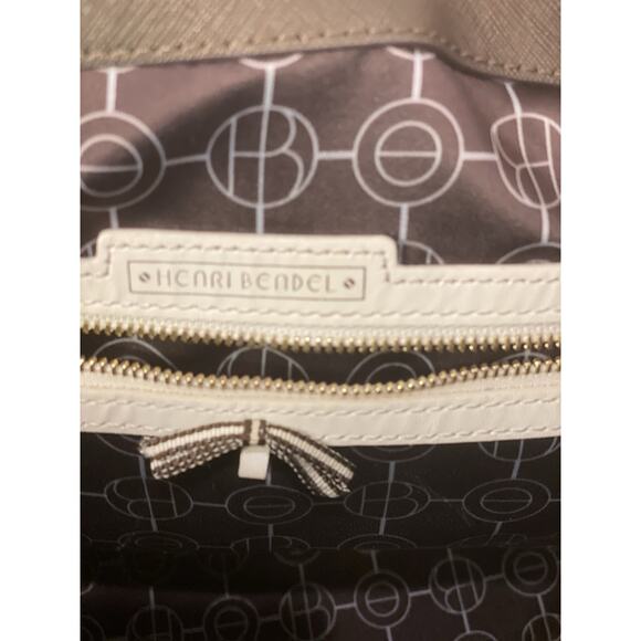 Henri Bendel WEST 57TH Large Brown Perforated Satchel Purse Gold Accents NWOT - Picture 11 of 15